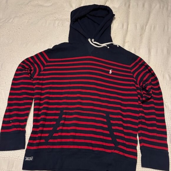 Polo Ralph Lauren Red & Blue Hoody - Picture 1 of 6